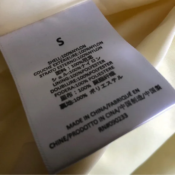 NWT fear of god ESSENTIALS canary jacket unisex s oversize fit - Picture 8 of 8